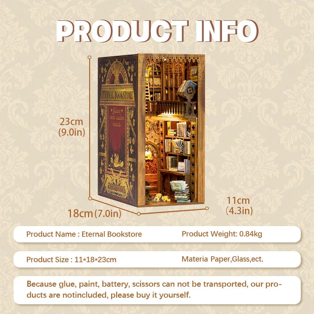 Eternal Bookstore DIY Book Nook Kit - TryNooki