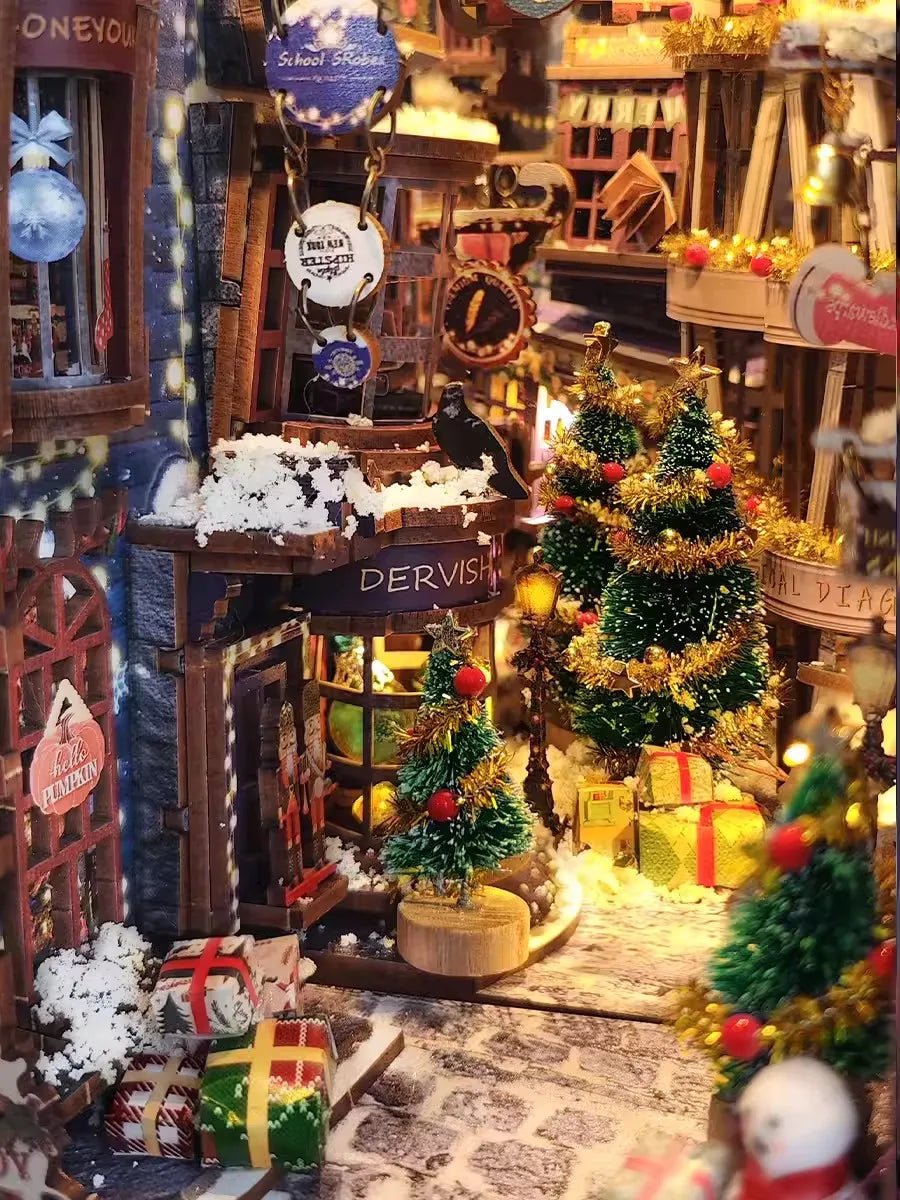 Festive Christmas Book Nook Kit - TryNooki