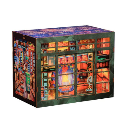 Hong Kong Neon Night - DIY Book Nook Kit - TryNooki