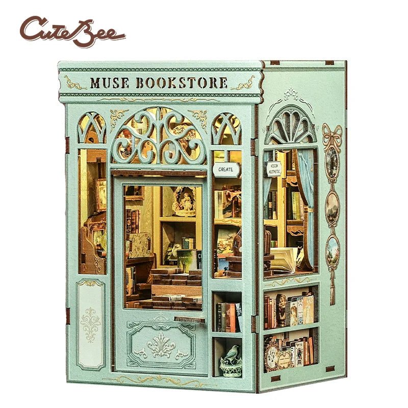 Muse Bookstore - DIY Book Nook Kit - TryNooki