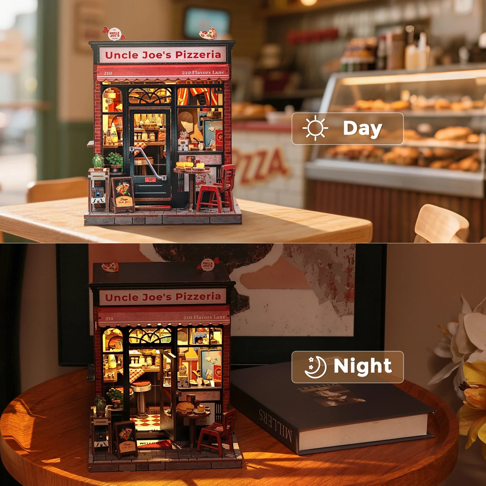 Uncle Joe's Pizzeria - DIY Book Nook Kit - TryNooki