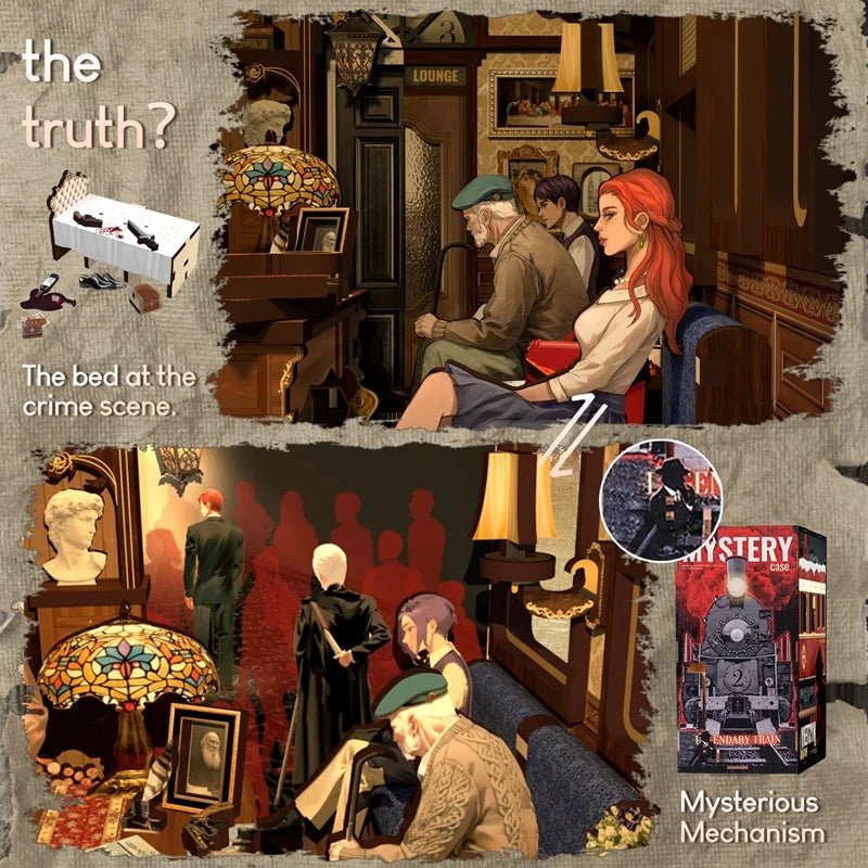 Train Mystery Case - DIY Book Nook Kit - TryNooki