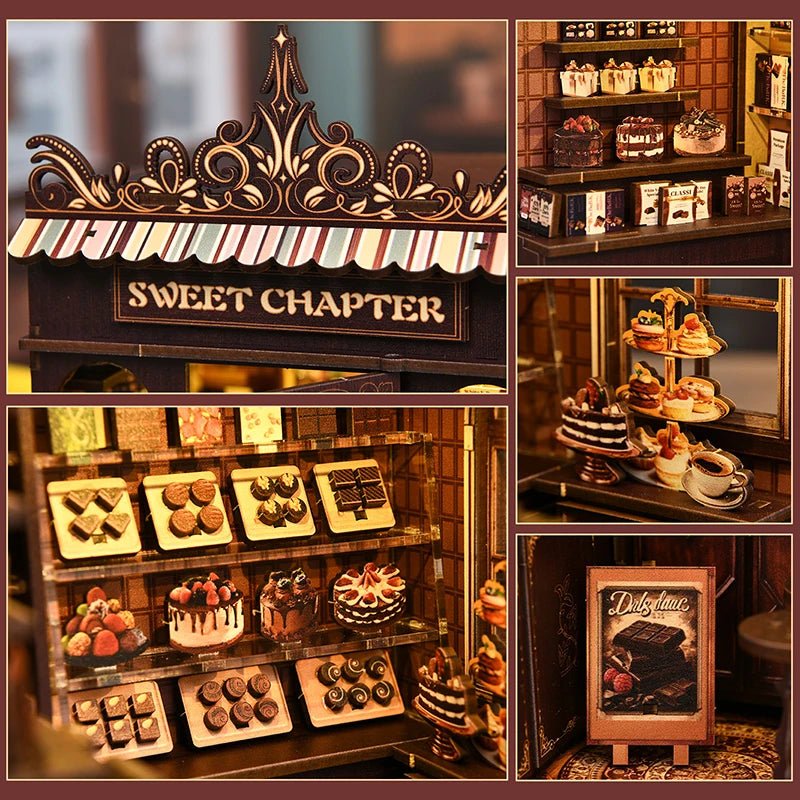 Sweet Chapter Wooden DIY Book Nook Kit - TryNooki