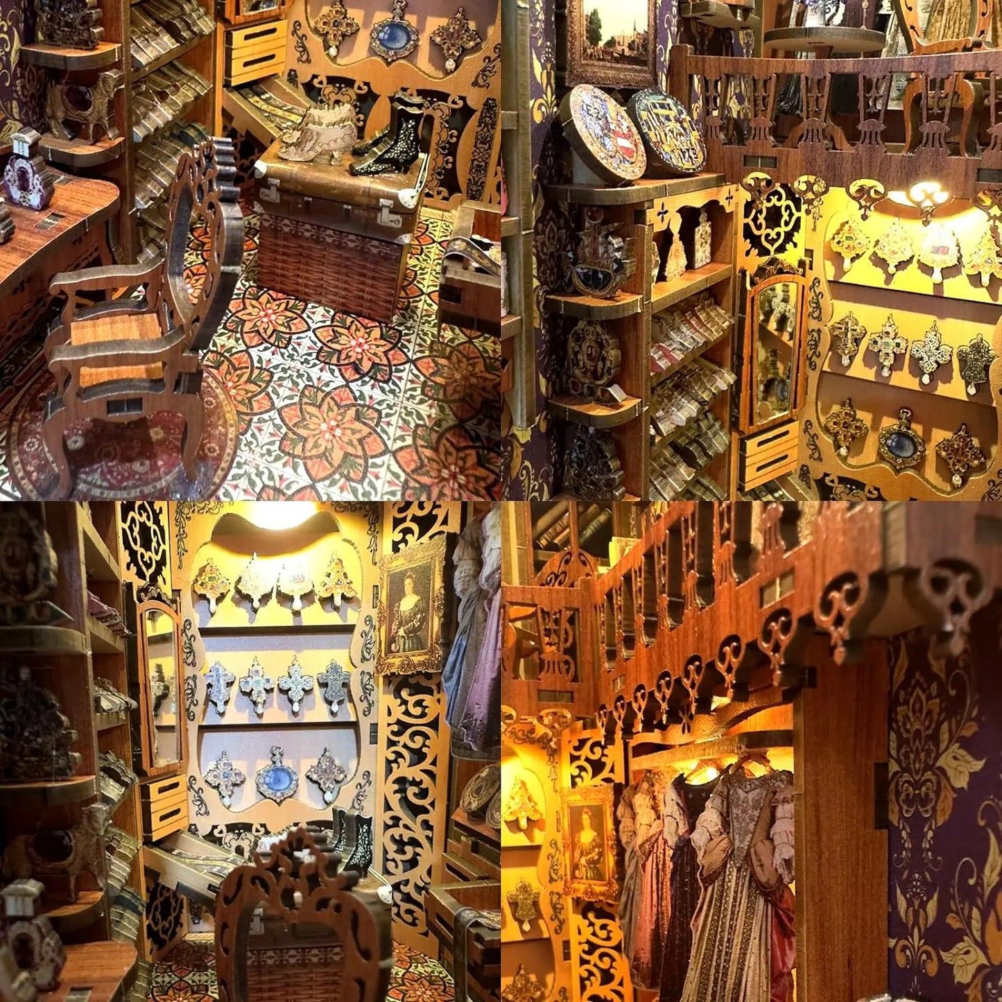 Duchess's Wardrobe - DIY 3D Wooden Book Nook Kit - TryNooki