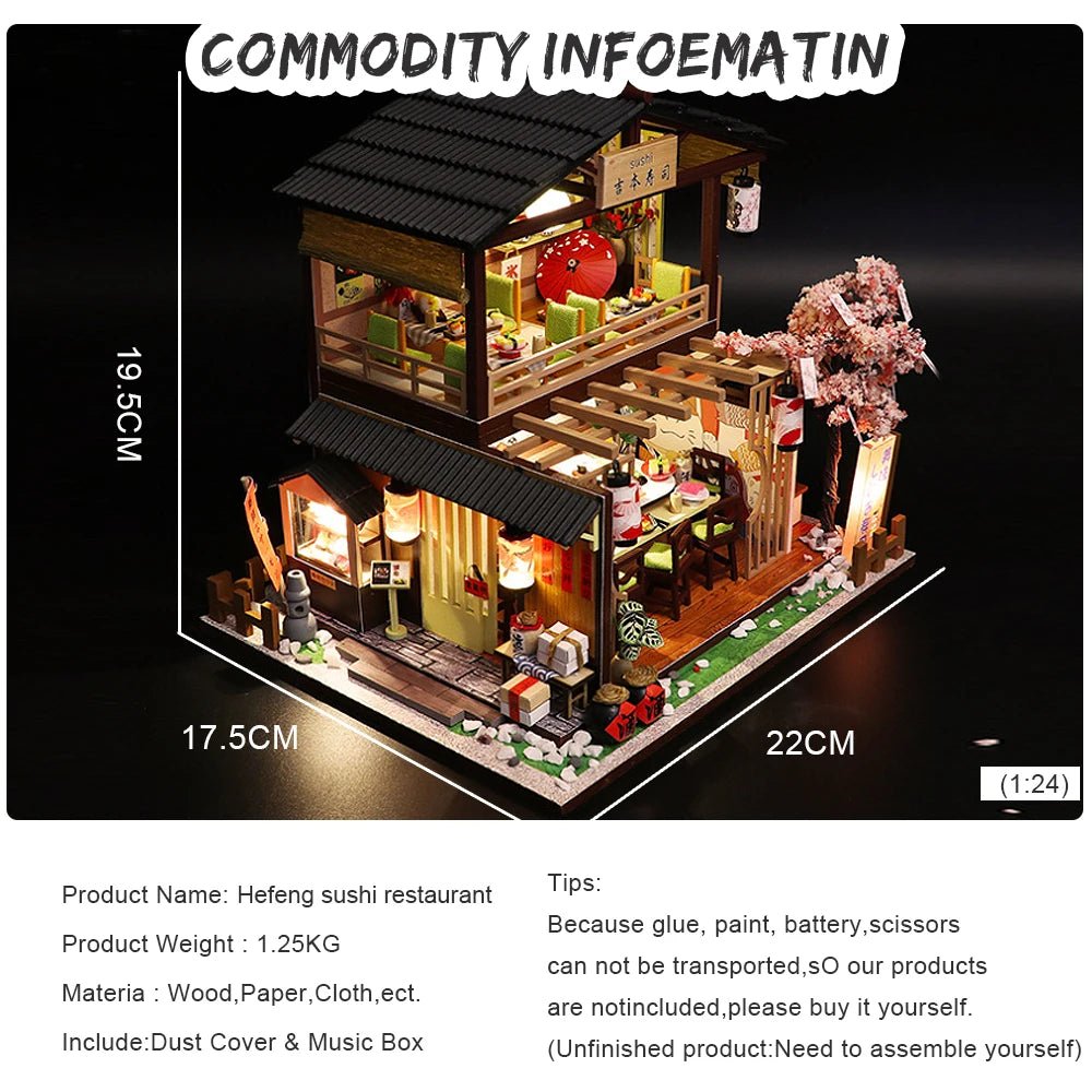 Sakura Sushi Shop - Dollhouse - TryNooki