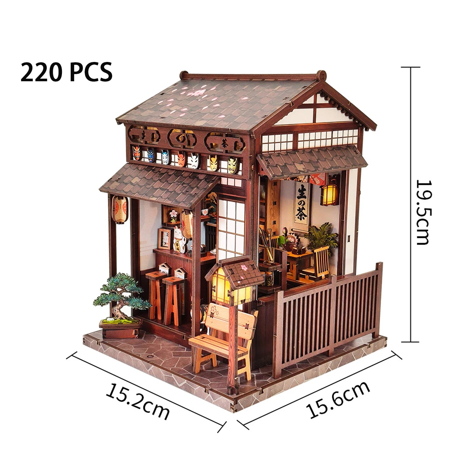 Sakura Tea Pavilion - DIY Book Nook Kit - TryNooki