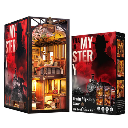 Detective Train Mystery - DIY Book Nook Kit - TryNooki