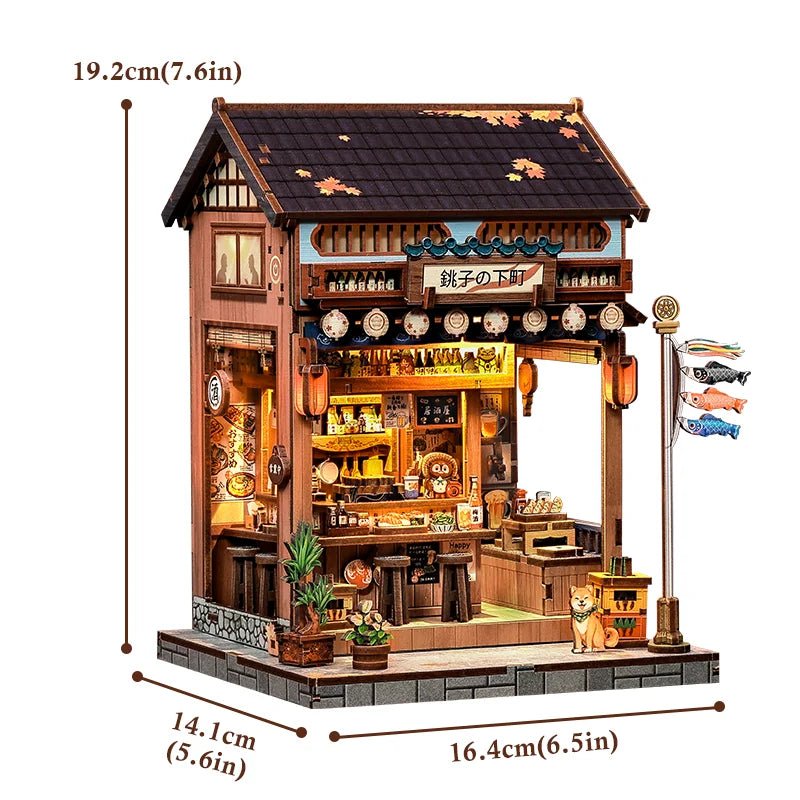 Choshi no Shitamachi - DIY Japanese Book Nook Kit - TryNooki