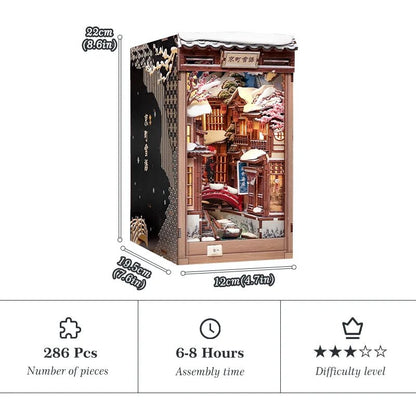 Kyoto Snow Whisper - DIY Book Nook Kit - TryNooki
