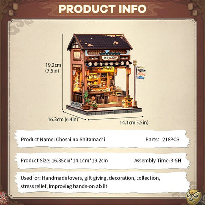 Choshi no Shitamachi - DIY Japanese Book Nook Kit - TryNooki