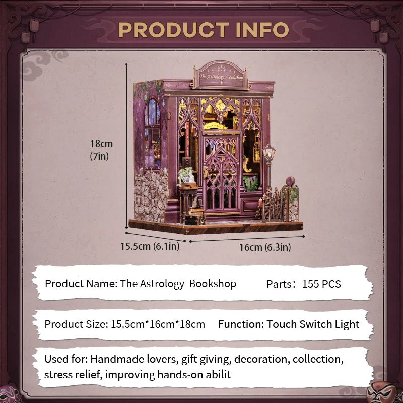 Astrology Bookshop - DIY Book Nook Kit - TryNooki