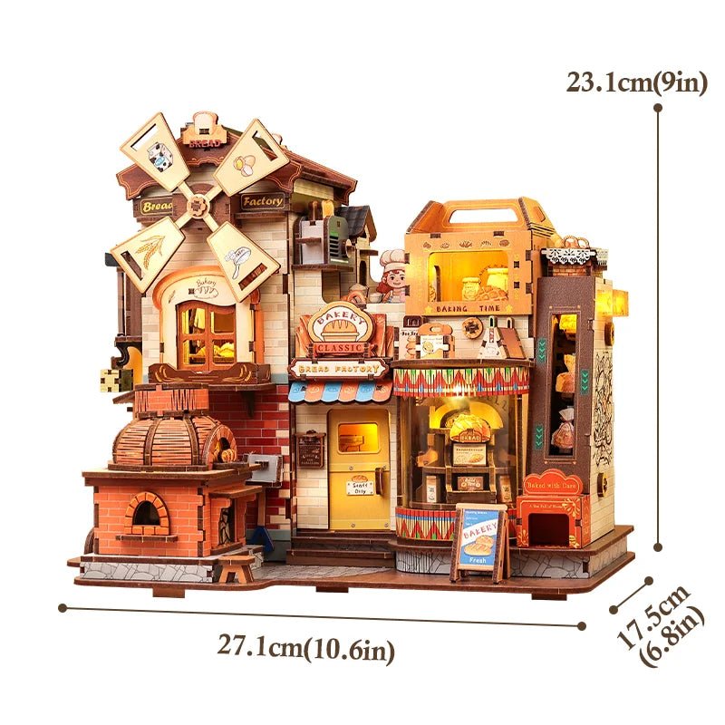 Factory Bread - 3D Wooden Music Box Puzzle Kit - TryNooki