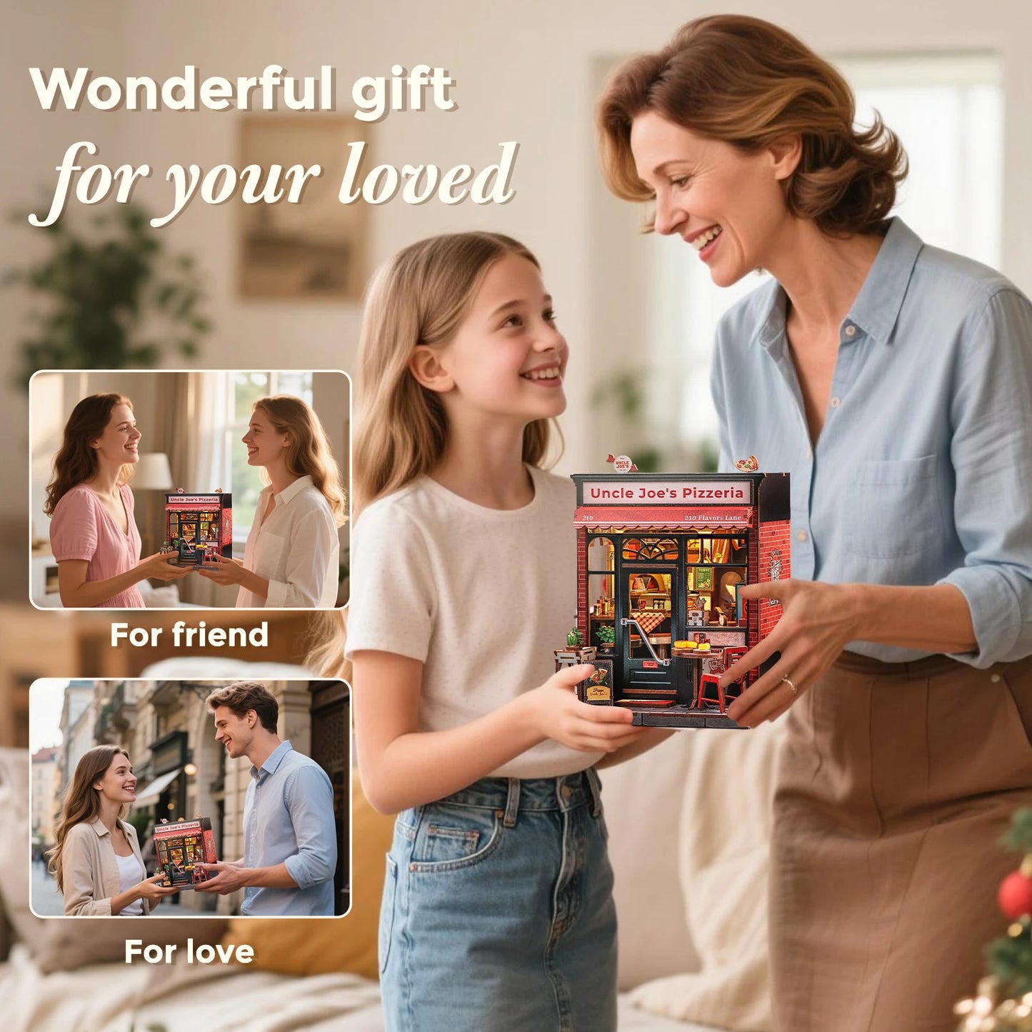 Uncle Joe's Pizzeria - DIY Book Nook Kit - TryNooki