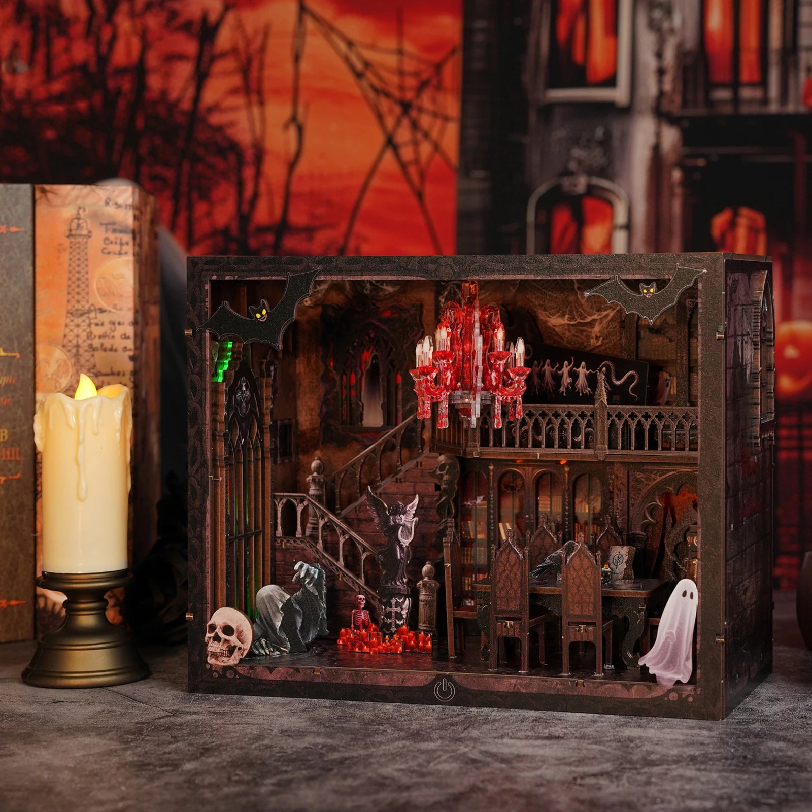 Haunted Manor Book Nook - TryNooki