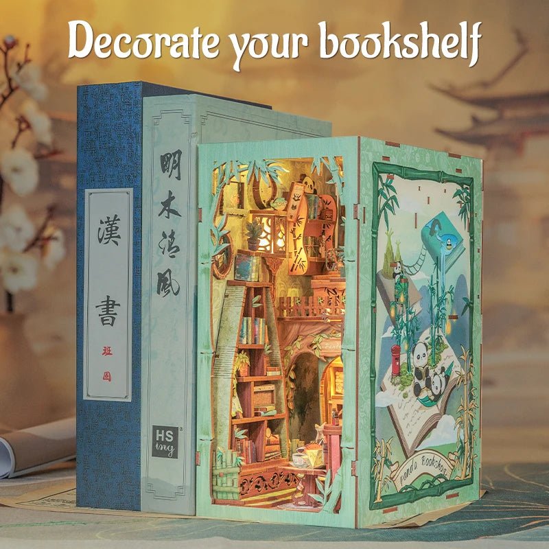 Panda Bookshop - DIY Book Nook Kit - TryNooki