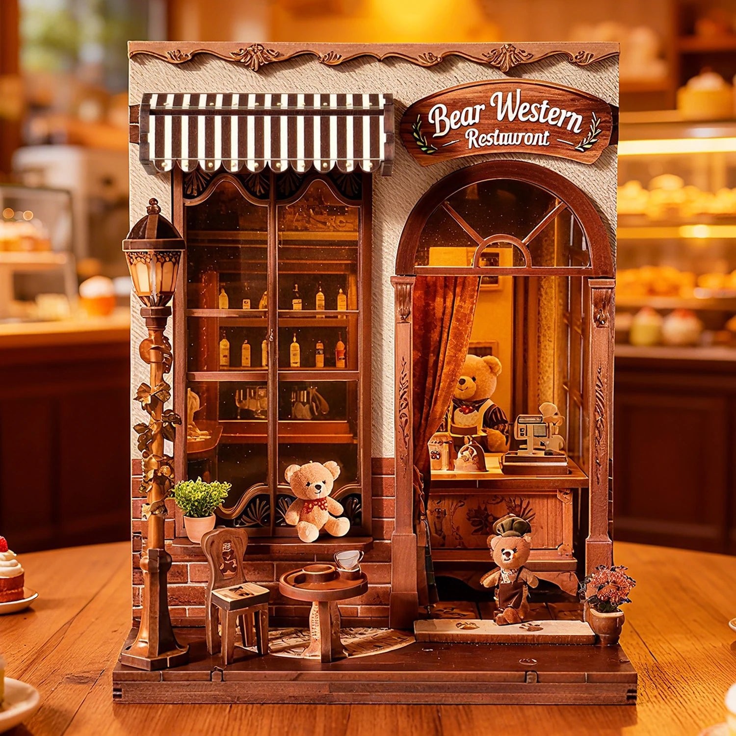 Bear's Bistro - DIY Book Nook Kit - TryNooki