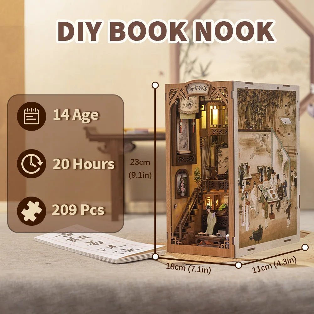 Ink Rhyme Bookstore - DIY Book Nook Kit - TryNooki