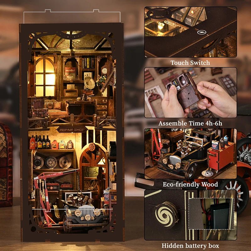 Master Mechanic's Workshop - DIY Book Nook Kit - TryNooki