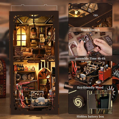 Master Mechanic's Workshop - DIY Book Nook Kit - TryNooki