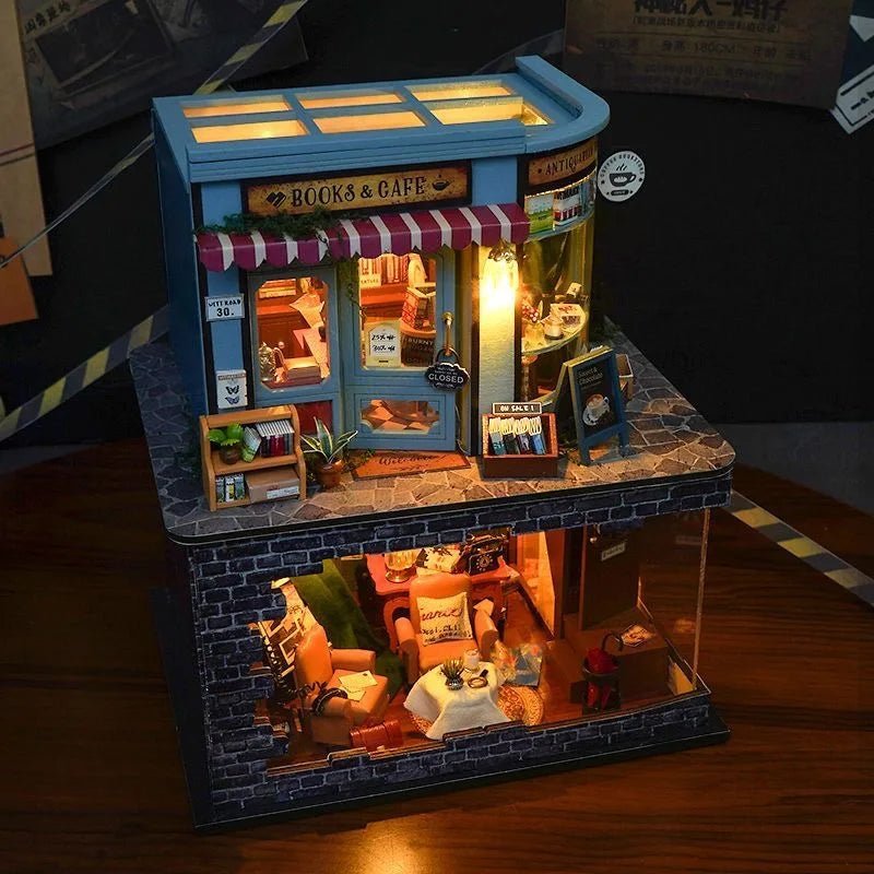 Book Cafe & Detective Studio - Miniature World Kit - NookFan