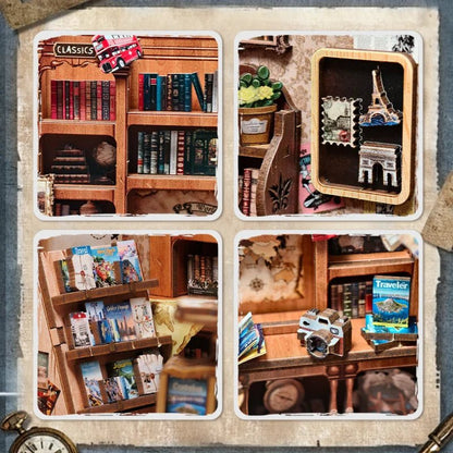Journey Trace Bookshop - DIY Book Nook Kit - TryNooki