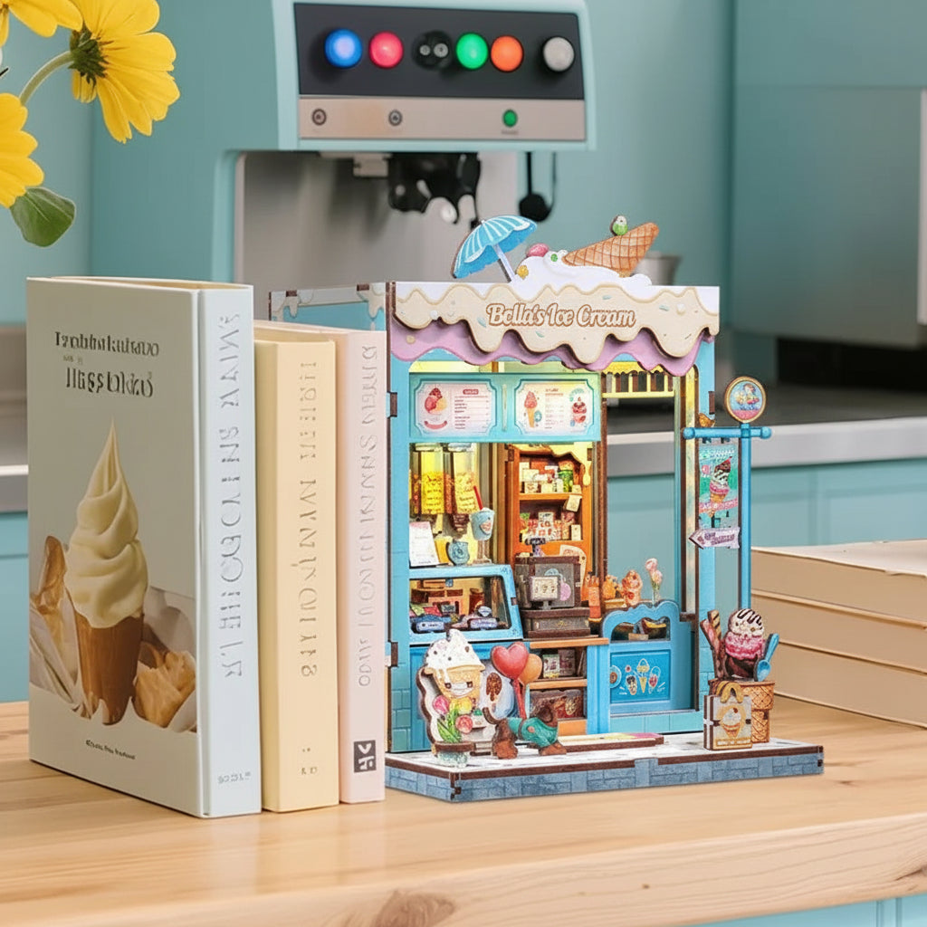 Bella's Ice Cream - DIY Book Nook Kit - TryNooki