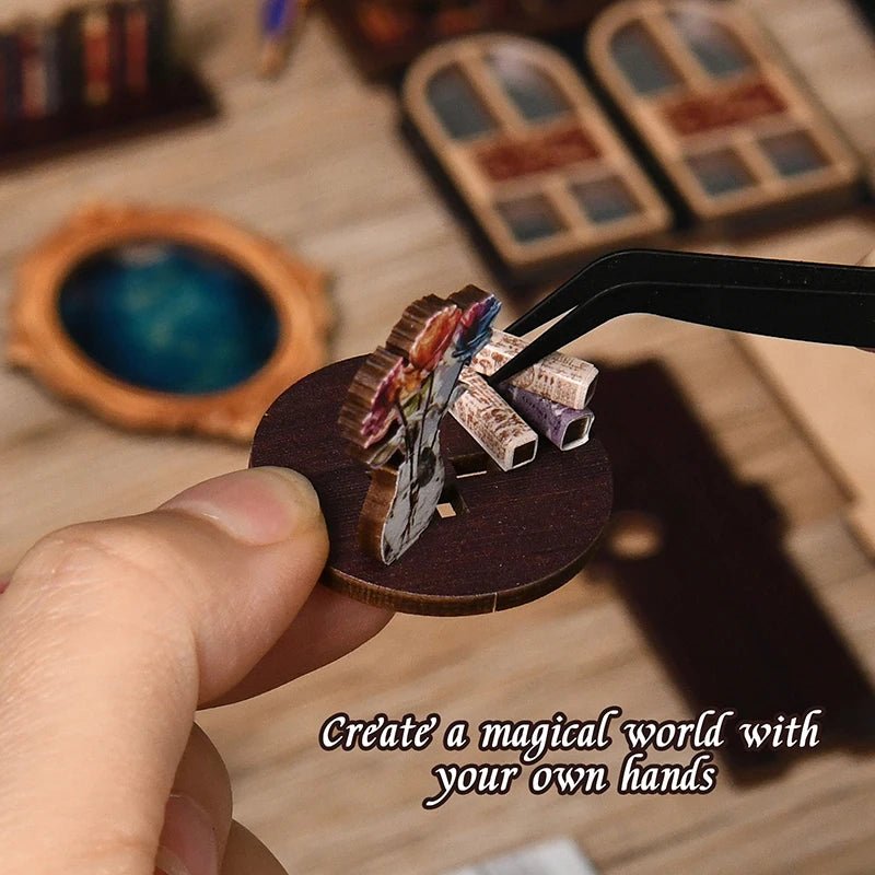 Realm of Magic Books - DIY Book Nook Kit - TryNooki