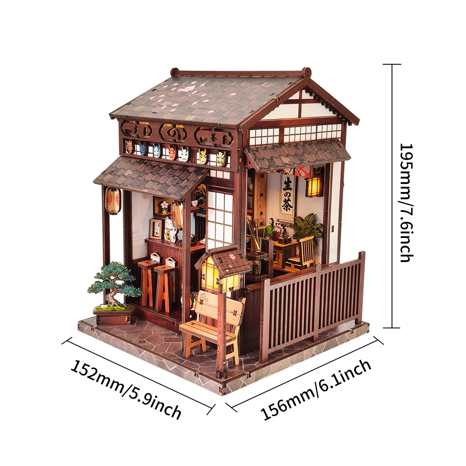 Cherry Tree Tea Pavilion Mini Book Nook Kit