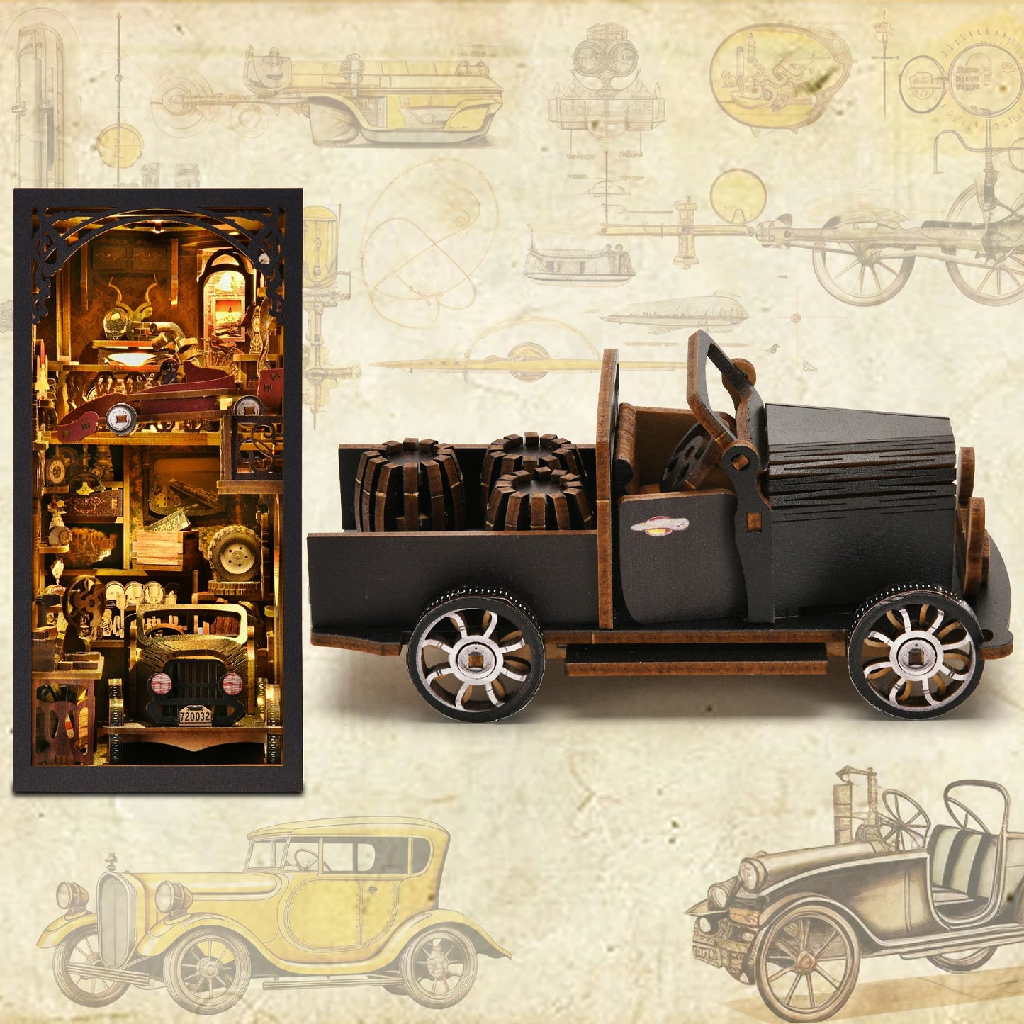 Classic Cruiser Book Nook Kit - TryNooki