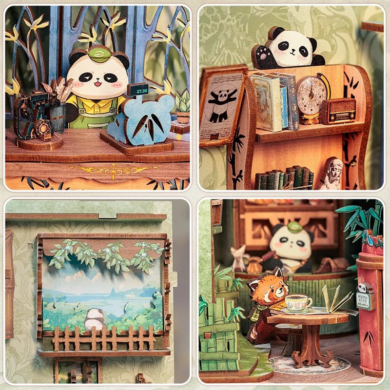 Panda Bookshop - DIY Book Nook Kit - TryNooki