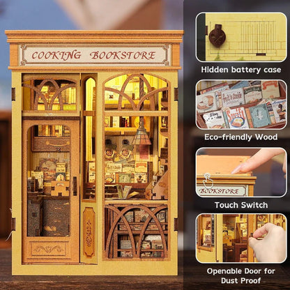 The Cooking Bookstore - DIY Book Nook Kit - TryNooki