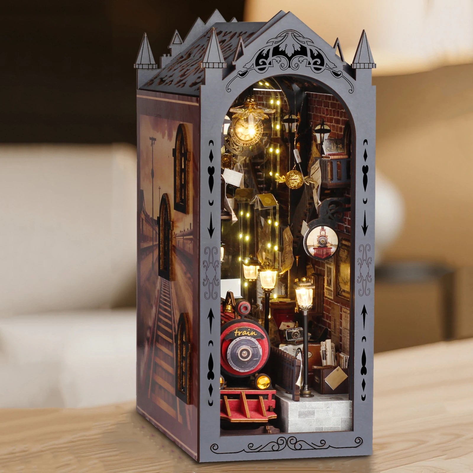 Train Station - DIY Book Nook Kit - NookFan