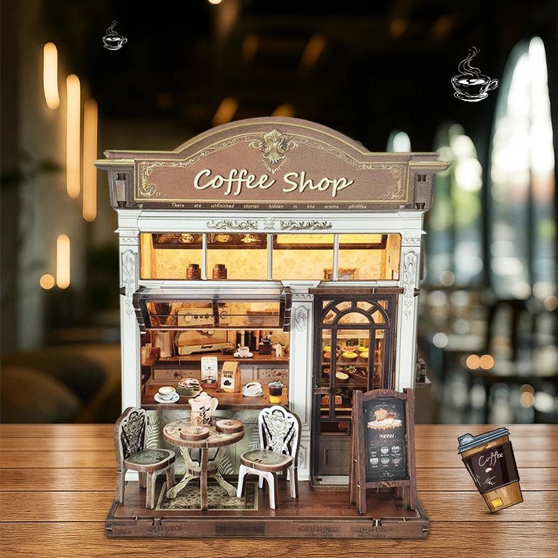Cozy Cafe Haven - DIY Miniature Coffee Shop Kit - NookFan