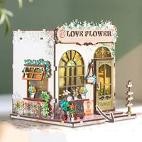 Love Flower Casa - DIY Miniature Wooden Dollhouse Kit - NookFan