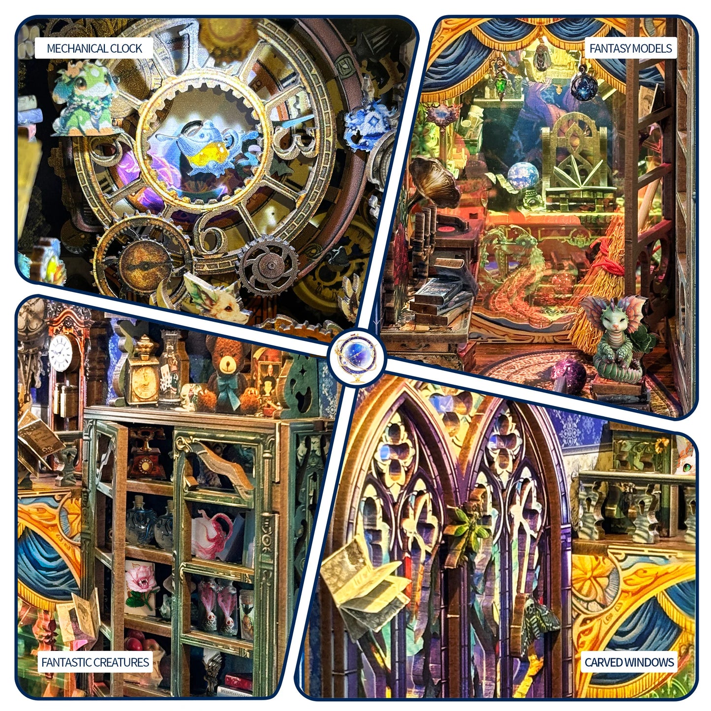 Mystic Emporium - DIY Wooden Book Nook Kit - TryNooki