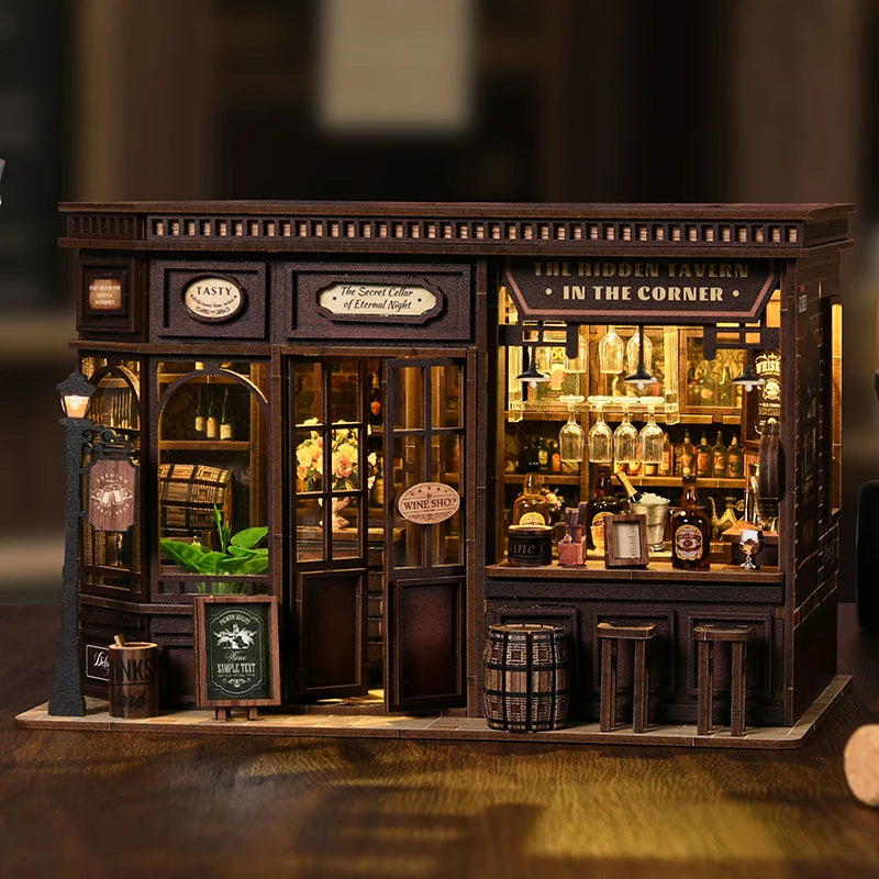 Cozy Corner Tavern - DIY Wooden Book Nook Kit