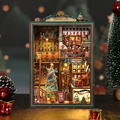Christmas Shop Book Nook Kit - TryNooki