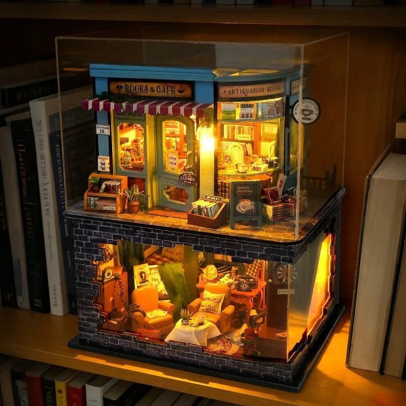 Book Cafe & Detective Studio - Miniature World Kit - NookFan