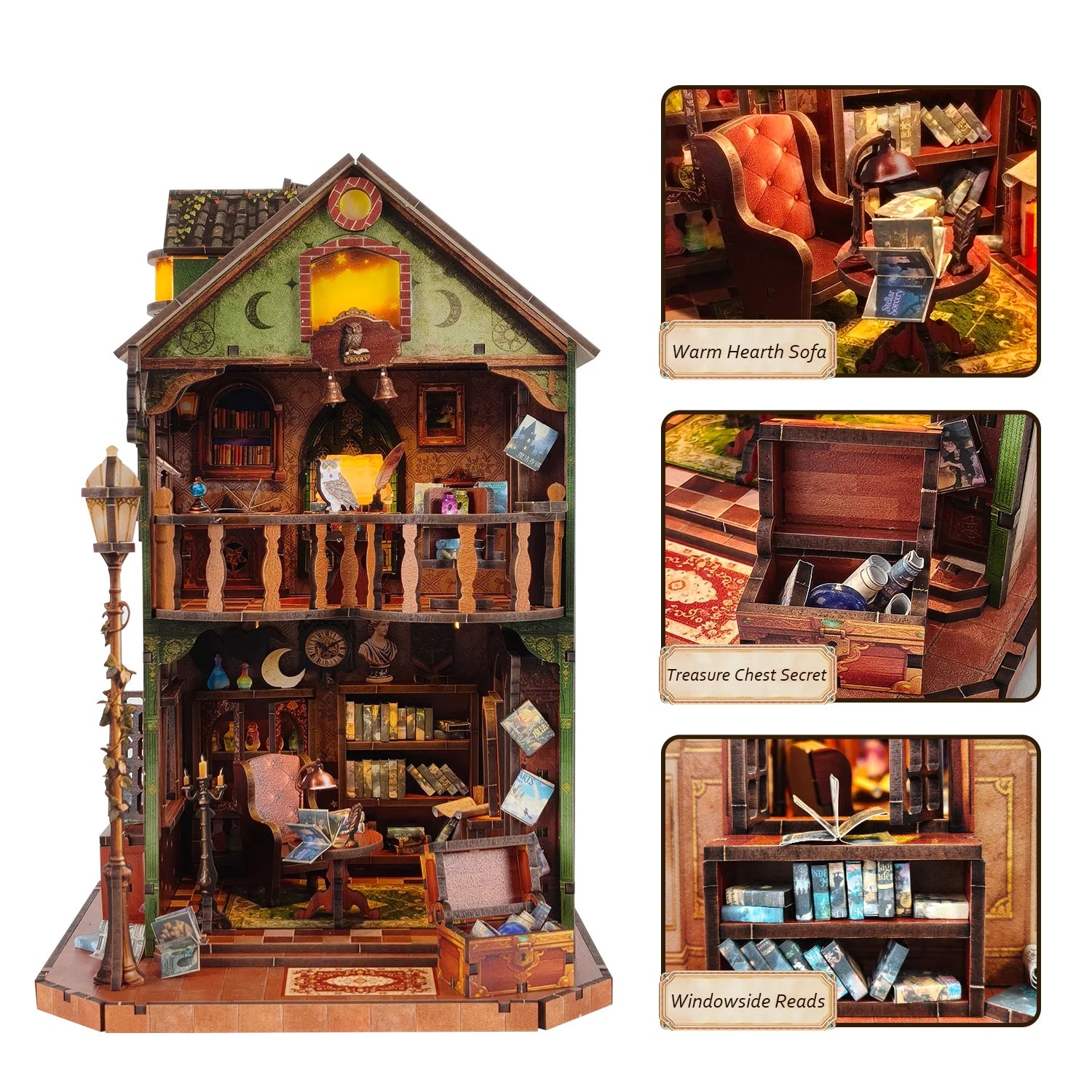 Owl Library - DIY Book Nook Kit - TryNooki