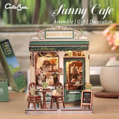 Sunny Cafe - DIY Book Nook Kit - TryNooki