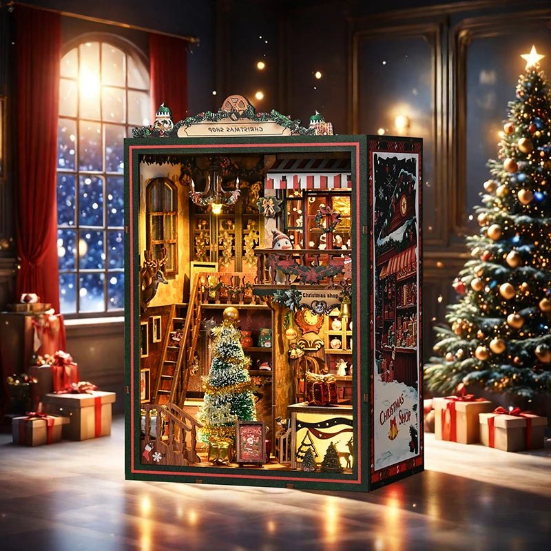 Christmas Shop Book Nook Kit - TryNooki