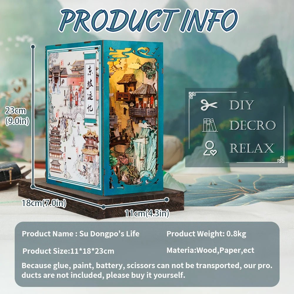 Su Dongpo's Life - DIY Book Nook Kit - TryNooki