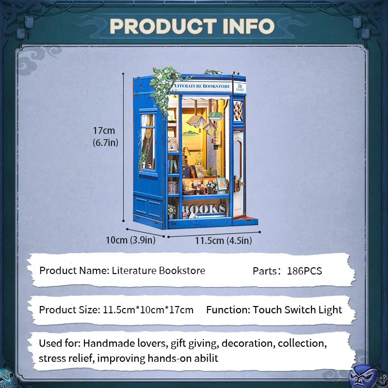 Literature Bookstore - DIY Bookshelf Insert Kit - TryNooki