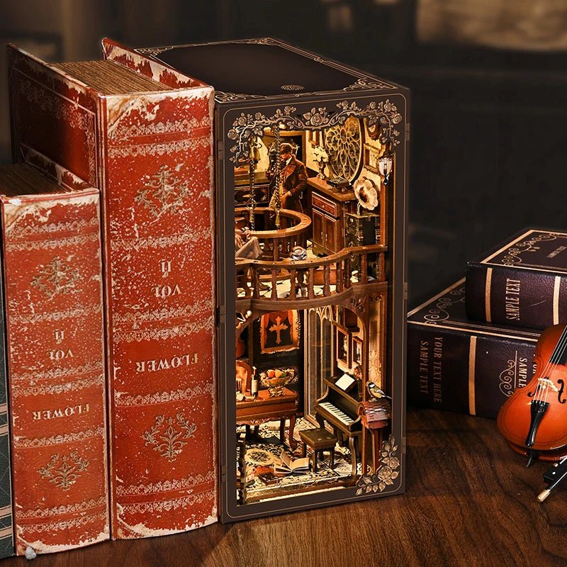 Mystic Alley Dark Box - DIY Wooden Book Nook Kit - TryNooki
