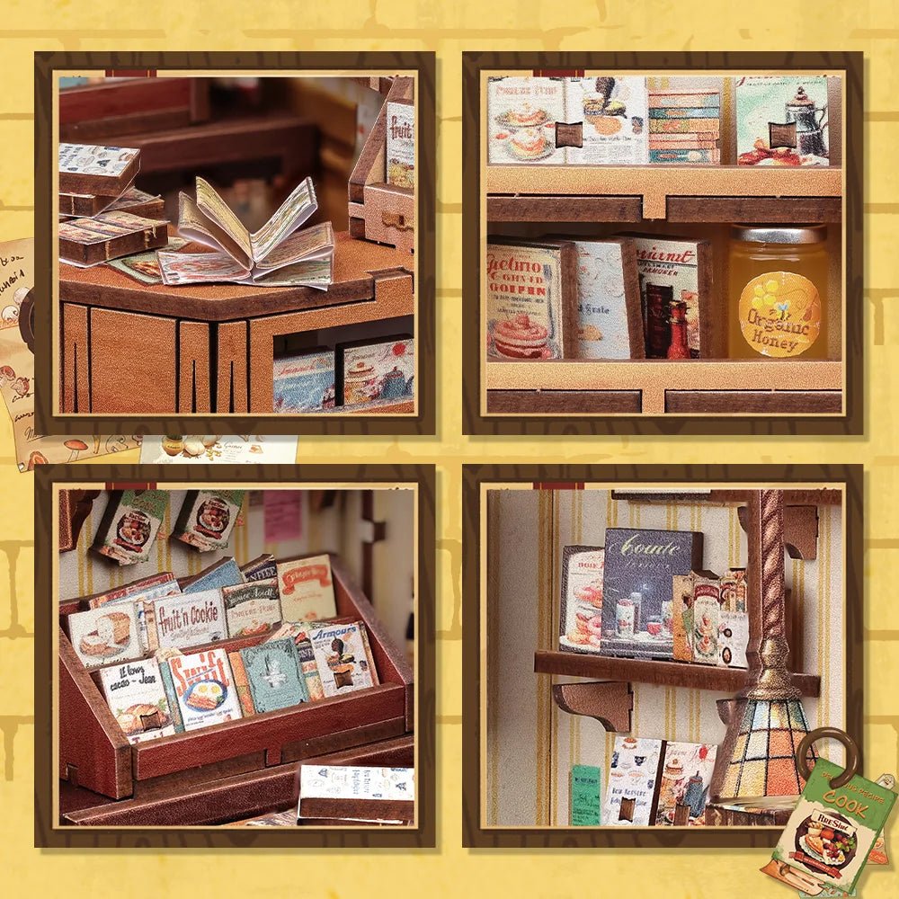 The Cooking Bookstore - DIY Book Nook Kit - TryNooki