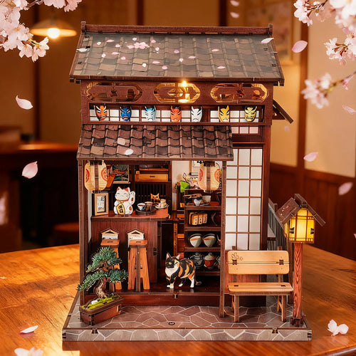 Sakura Tea Pavilion - DIY Book Nook Kit - TryNooki