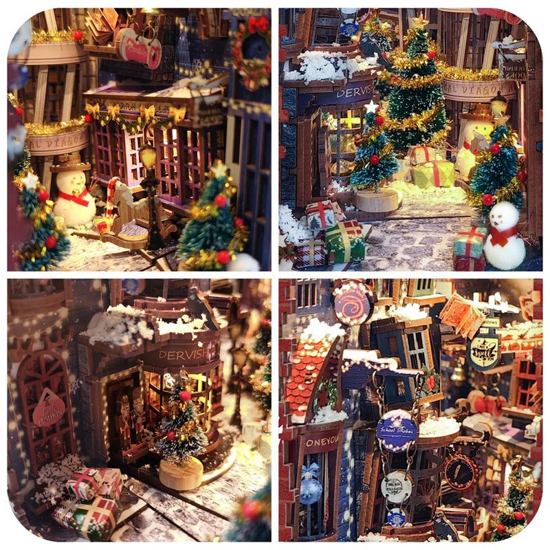 Festive Christmas Book Nook Kit - TryNooki