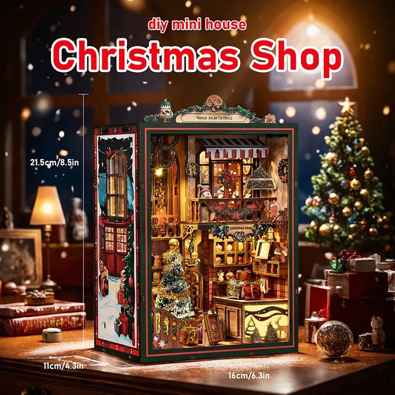 Christmas Shop Book Nook Kit - TryNooki