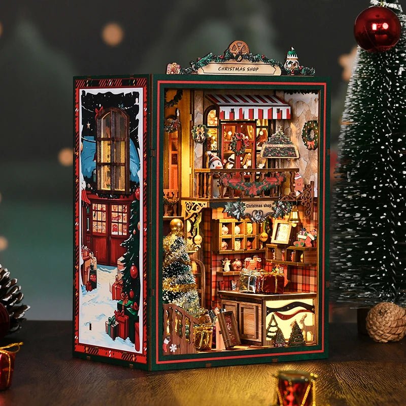 Christmas Shop Book Nook Kit - TryNooki