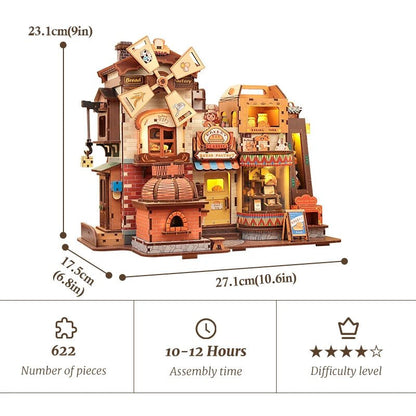Factory Bread - 3D Wooden Music Box Puzzle Kit - TryNooki